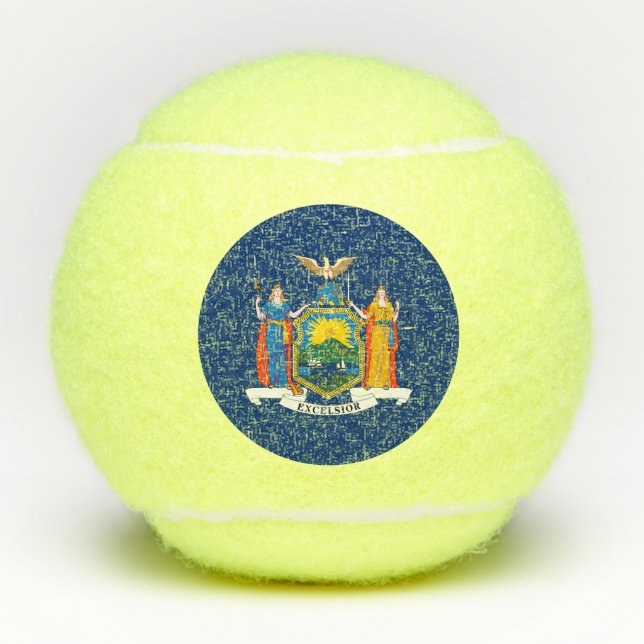 Staatsflagge in New York Tennisbälle (Vorderseite)