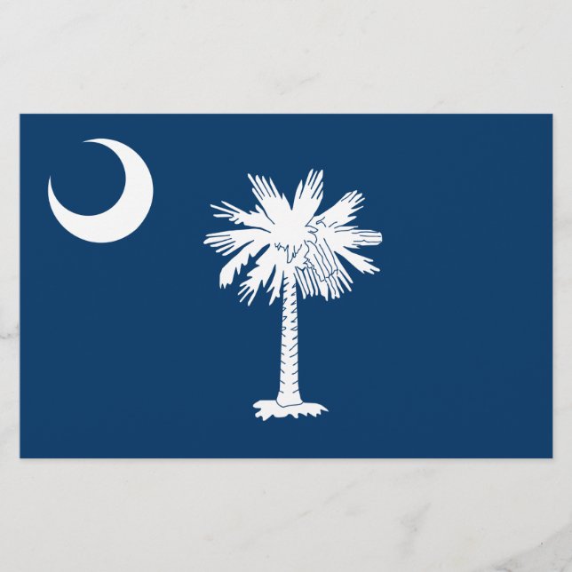 Staatsflagge in South Carolina Briefpapier (Vorderseite)