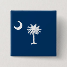 Staatsflagge in South Carolina Button