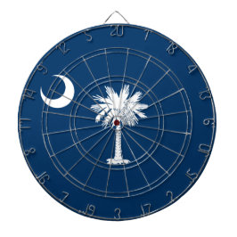 Staatsflagge in South Carolina Dartscheibe