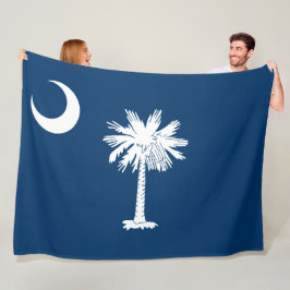 Staatsflagge in South Carolina Fleecedecke