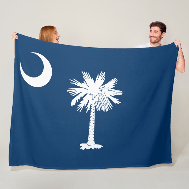 Staatsflagge in South Carolina Fleecedecke (Beispiel)