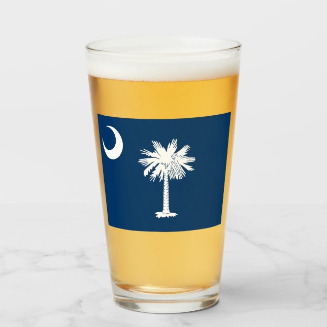 Staatsflagge in South Carolina Glas (Vorne (Gefüllt))