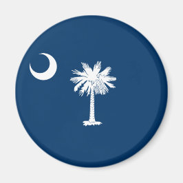Staatsflagge in South Carolina Magnet