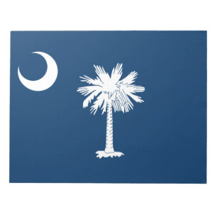 Staatsflagge in South Carolina Notizblock