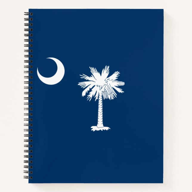 Staatsflagge in South Carolina Notizbuch (Vorderseite)