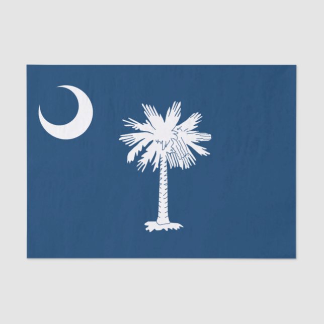 Staatsflagge in South Carolina Seidenpapier (Vorderseite)