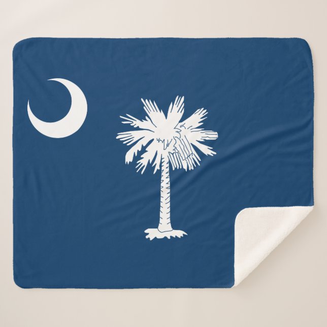 Staatsflagge in South Carolina Sherpadecke (Vorderseite (Horizontal))