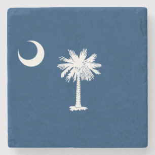 Staatsflagge in South Carolina Steinuntersetzer