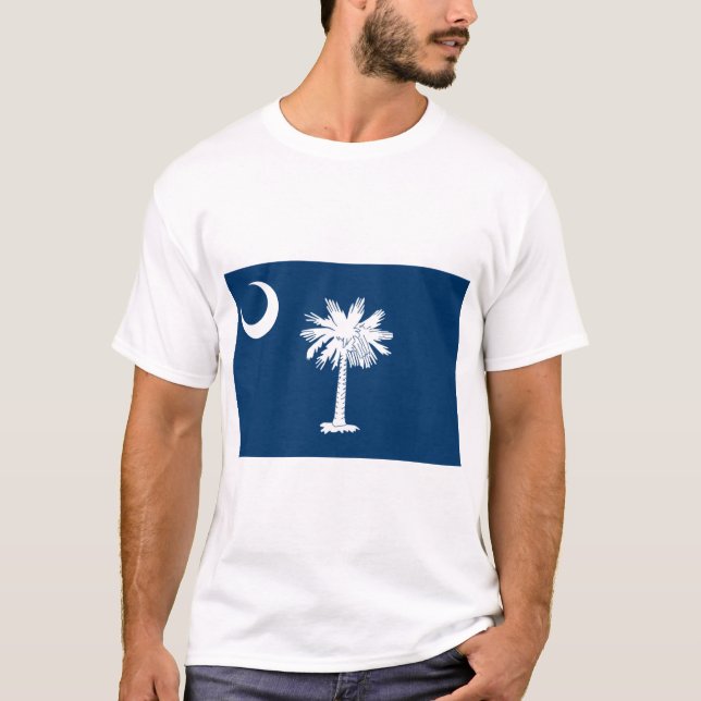 Staatsflagge in South Carolina T-Shirt (Vorderseite)