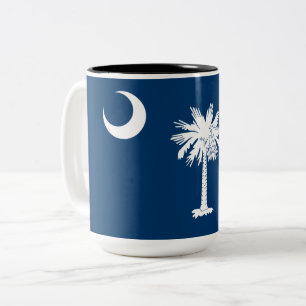 Staatsflagge in South Carolina Zweifarbige Tasse