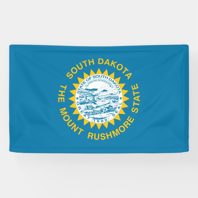 Staatsflagge in Süddakota Banner (Horizontal)