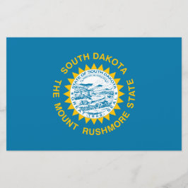 Staatsflagge in Süddakota Briefpapier