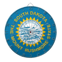 Staatsflagge in Süddakota Dartscheibe