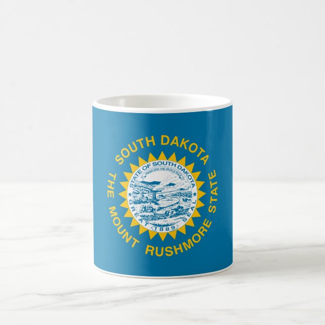 Staatsflagge in Süddakota Kaffeetasse (Mittel)
