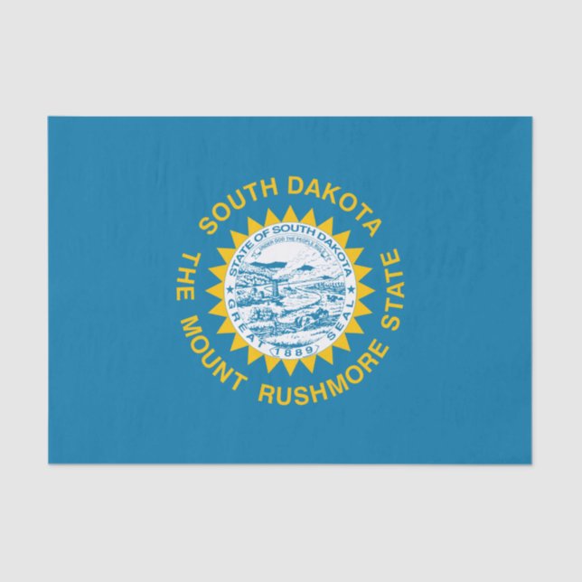 Staatsflagge in Süddakota Seidenpapier (Vorderseite)