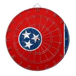 Staatsflagge in Tennessee Dartscheibe