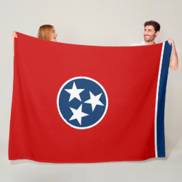 Staatsflagge in Tennessee Fleecedecke
