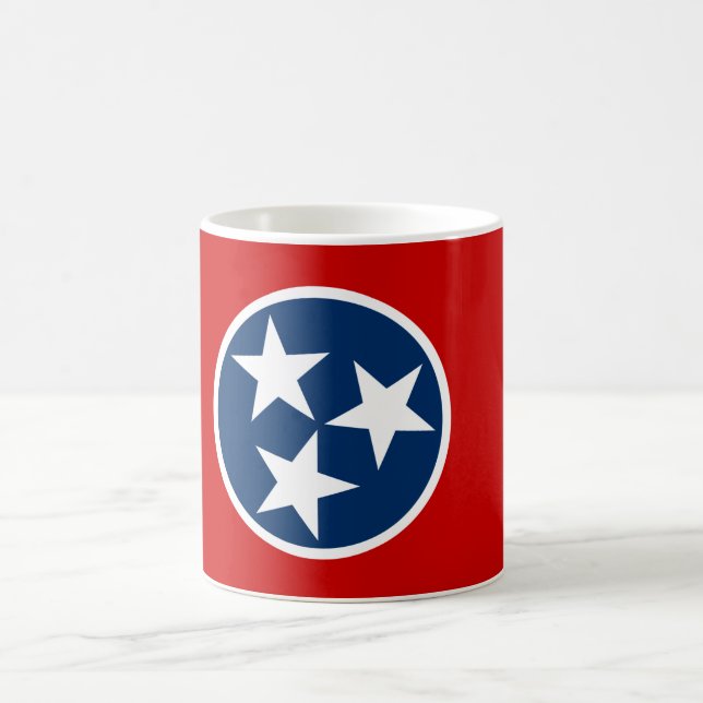 Staatsflagge in Tennessee Kaffeetasse (Mittel)
