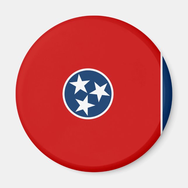 Staatsflagge in Tennessee Magnet (Vorne)