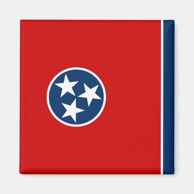 Staatsflagge in Tennessee Magnet (Vorne)