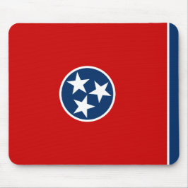 Staatsflagge in Tennessee Mousepad