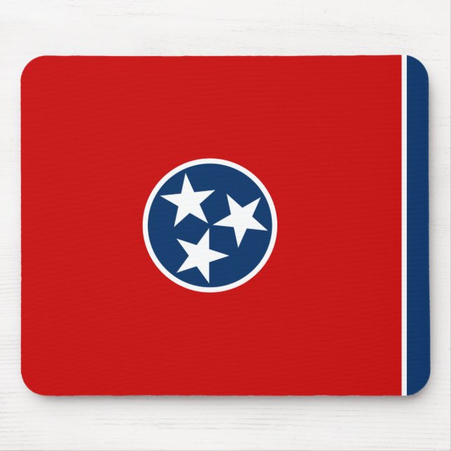 Staatsflagge in Tennessee Mousepad (Vorne)