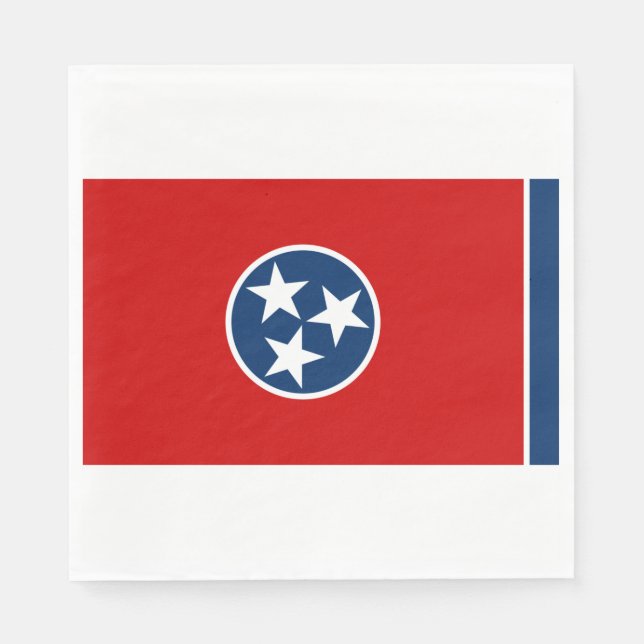 Staatsflagge in Tennessee Serviette (Vorderseite)