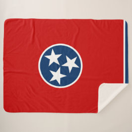 Staatsflagge in Tennessee Sherpadecke