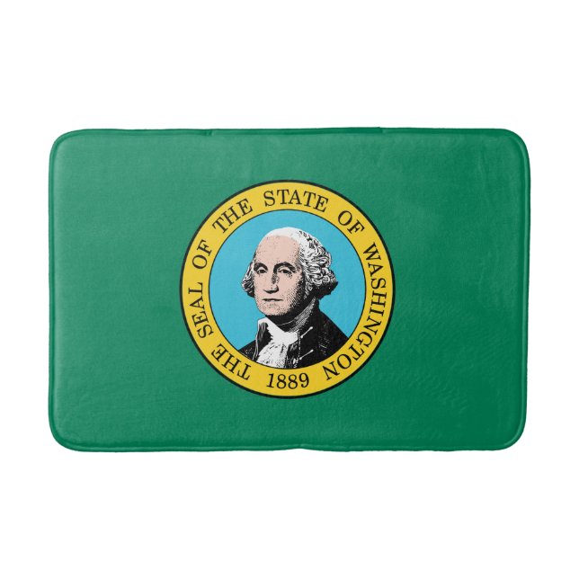Staatsflagge in Washington Badematte (Vorderseite)