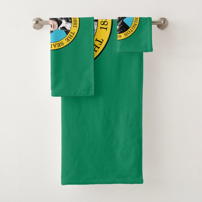 Staatsflagge in Washington Badhandtuch Set (Insitu)