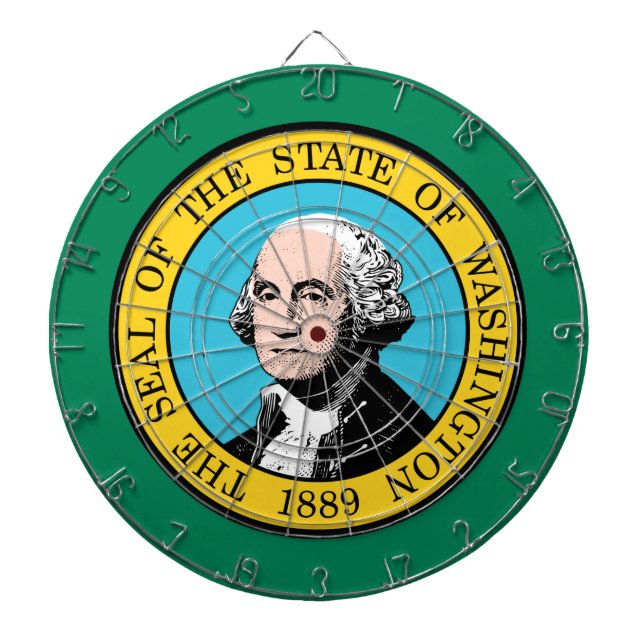 Staatsflagge in Washington Dartscheibe (vorne)