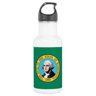 Staatsflagge in Washington Edelstahlflasche