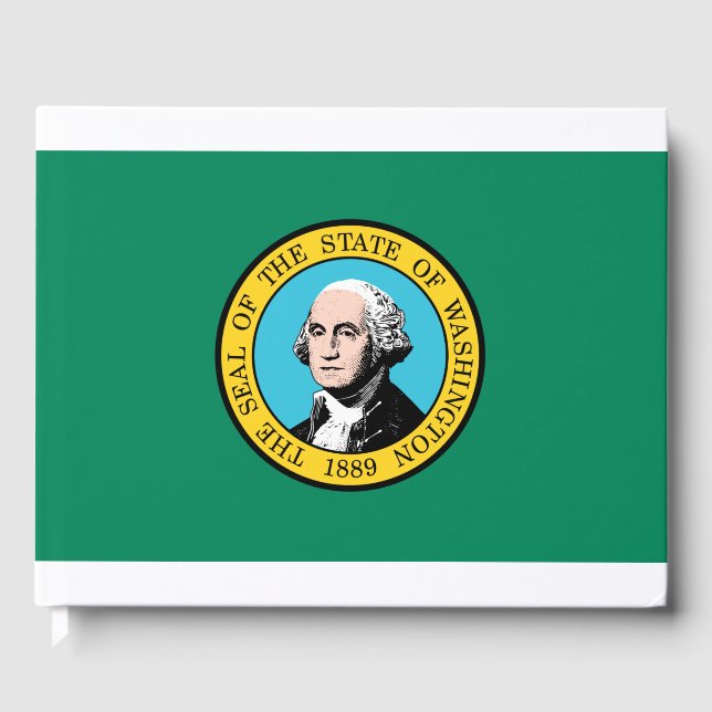 Staatsflagge in Washington Gästebuch (Vorderseite)
