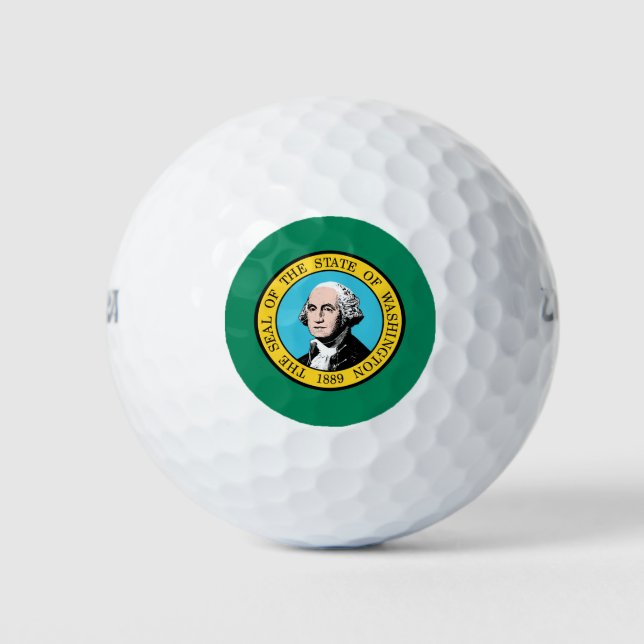 Staatsflagge in Washington Golfball (Vorderseite)