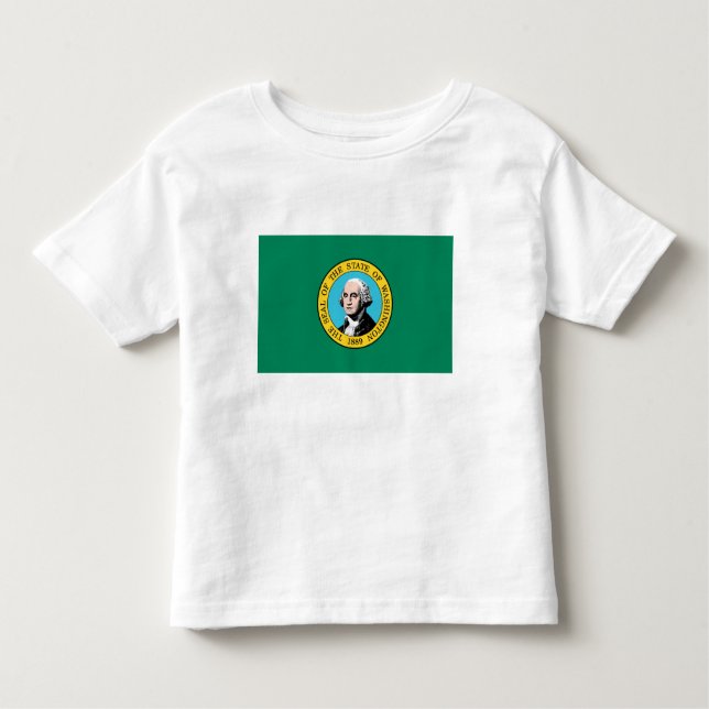 Staatsflagge in Washington Kleinkind T-shirt (Vorderseite)