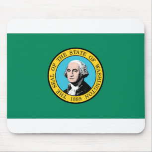 Staatsflagge in Washington Mousepad