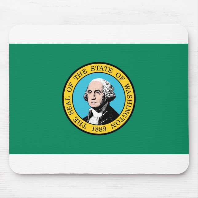 Staatsflagge in Washington Mousepad (Vorne)