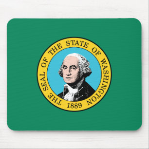 Staatsflagge in Washington Mousepad