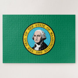 Staatsflagge in Washington Puzzle