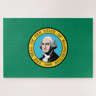 Staatsflagge in Washington Puzzle