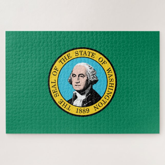 Staatsflagge in Washington Puzzle (Horizontal)