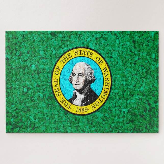 Staatsflagge in Washington Puzzle (Horizontal)