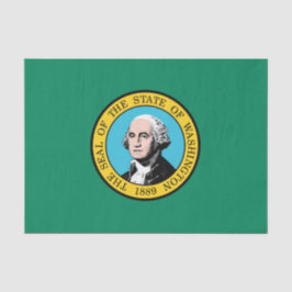 Staatsflagge in Washington Seidenpapier