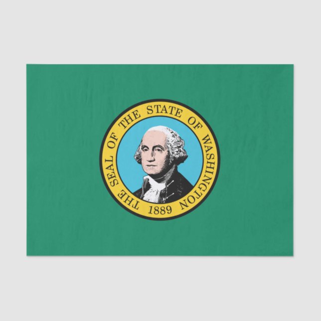 Staatsflagge in Washington Seidenpapier (Vorderseite)