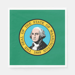 Staatsflagge in Washington Serviette