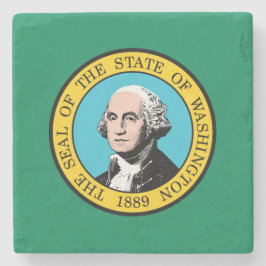Staatsflagge in Washington Steinuntersetzer