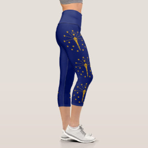 Staatsflagge Indiana Capri Leggings