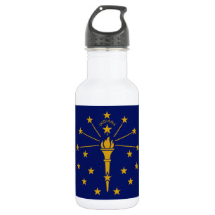 Staatsflagge Indiana Edelstahlflasche