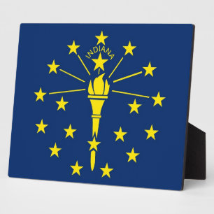 Staatsflagge Indiana Fotoplatte